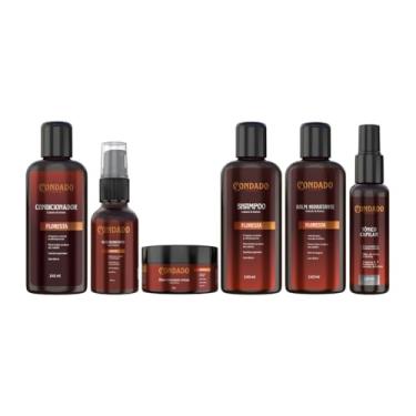 Imagem de Kit Shampoo Condicionador Masculino Creme Óleo Balm Tônico Fortificante Oceano Refrescante Condado (Floresta (Amadeirado))