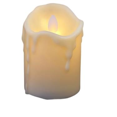 Imagem de Kit 12 24 Velas Led Eletrônica Chama Amarela Escorrida(12 Velas)