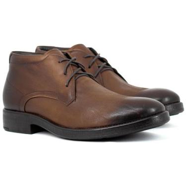 Imagem de Bota Masculina Democrata Casual Garage Dust Couro Cano Baixo Confortáv