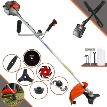 Imagem de Roçadeira Cortador de Grama Vulcan VR330-P À Gasolina 33cc 1,2HP de Al