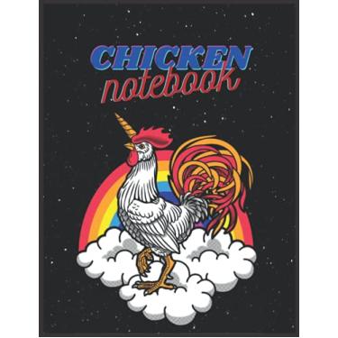 Imagem de Chicken Notebook: Blank Lined Journal - Sketch Drawing, Journal Notes Sketchbook - Perfect gift for Chickens Lovers, Students, Teachers and Kids 8.5 x 11 inch 100 Pages