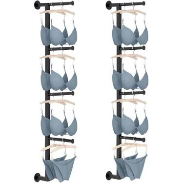 Imagem de LGEOELIAS Suporte de exibição de sutiã de roupa íntima, suporte de parede para roupas íntimas, suporte de sutiã, suporte para exibição de lingerie, shorts e calcinhas para roupas íntimas, meias