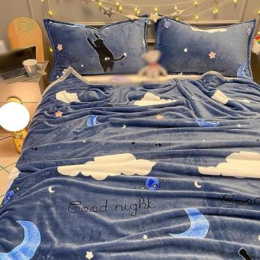 Imagem de Cobertor, único, quente, microfibra, cobertor de colo, elegante, semi-duplo, cobertor de pele, macio (cor 13, 230 * 250 cm)