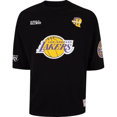 Imagem de Camiseta Nba Masculina Lakers Pennant Oversize