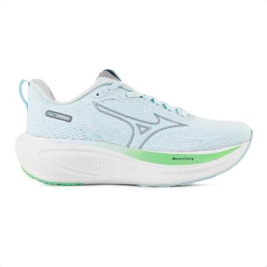 Imagem de Tênis Mizuno Base Prime Feminino, 39, Azul claro, Verde