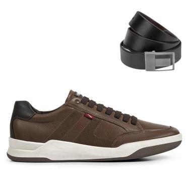 Imagem de Kit Sapatênis Ferracini Wind Masculino + Cinto