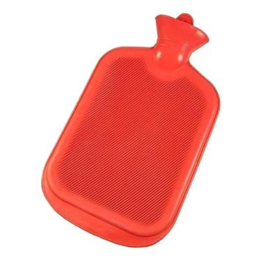 Imagem de Bolsa Térmica Para Compressa De Borracha - Vermelha Para Água Quente E Fria, Dores Musculares E Cólicas 2 Litros (Vermelho)