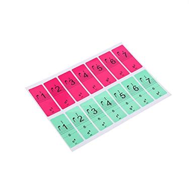 Imagem de Mingzhe Etiquetas Adesivas para Teclado de Piano Com 88 Teclas, Fácil Instalação, Notação Musical Integrada para Iniciantes (Colorido)