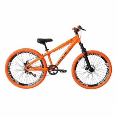 Imagem de Bicicleta Aro 26 Gta Rebel Freeride Downhill Single Aro Vmaxx Freio a Disco Pneu Flame (Laranja - Pneu laranja, 14)