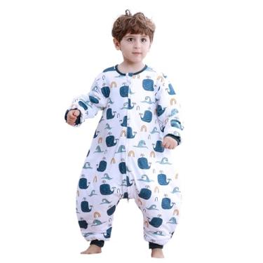 Imagem de NOUJULOUN Saco de dormir infantil com pés 2,5tog (Baleia do oceano 2T-3T)