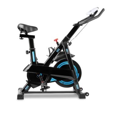 Imagem de Bicicleta Ergométrica Spinning Silenciosa – Bike Fitness para Academia ou Casa com Monitor Ajustável (Azul)