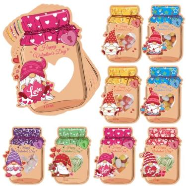 Imagem de InIsaJace Valentines Day Cards for Kids School Classroom, 60 Pack DIY Candy Jar Valentines Cards Set Gifts for Kids Boys Girls, Funny Valentines Exchange Cards Gift(Candy Not Included)