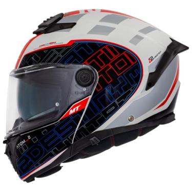 Imagem de Capacete Articulado MT Atom 2 Robocop Moto Destiny Vermelho (60)