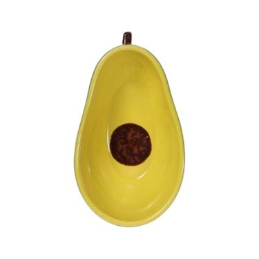 Imagem de Tigela Bowl Cumbuca Formato De Fruta Sobremesa Cerâmica Caldo Sopa Sorvete Açai Cozinha Nova (Abacate 320ml)