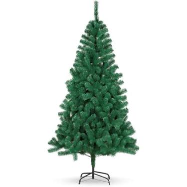 Imagem de Arvore De Natal Grande Pinheiro 1,80m 400 Galhos Base Metálica Premium Verde Tradicional