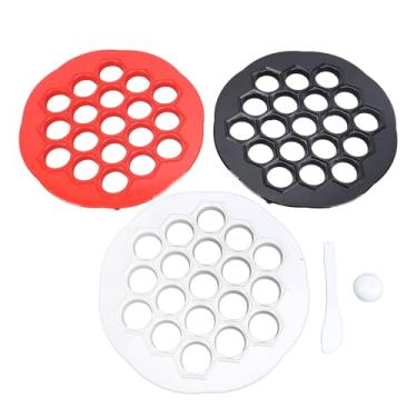 Imagem de Máquina de Bolinho de Massa Russa Multifuncional 19 Furos Grau Alimentício Fácil Limpeza Molde para Utensílios de Cozinha Bolinhos Caseiros Diversão Família Material ABS 39,5 cm 3 peças