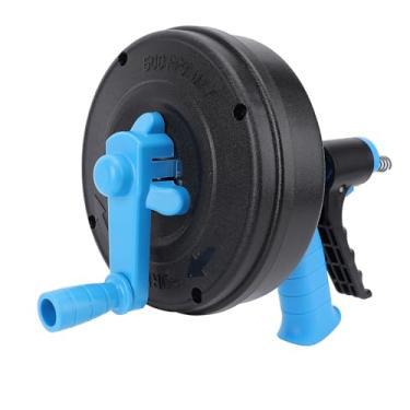 Imagem de Hyuduo Máquina de Limpeza de Drenos, de Encanamento de Aço 65Mn Com 2 Modos para Tubos de 50-75mm, Desentupimento Sem Esforço para Banheiros, Cozinhas e Banheiras (Primavera de 7,5m)