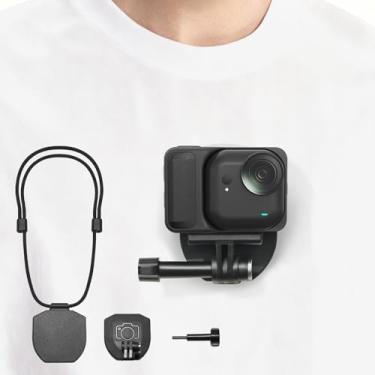 Imagem de Suporte magnético no peito para GoPro Hero13/12/11/10/9/8, suporte de cordão POV compatível com DJI Osmo Action 5 Pro/4/3/360, para Insta360 X5/X4 Ace Pro, para acessórios AkASO