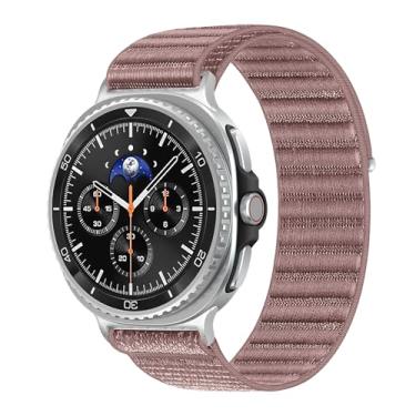 Imagem de Pulseiras elásticas para Samsung Galaxy Watch 8 de 40 mm e 44 mm/Watch 8 Classic 46 mm masculino e feminino, fivela de paraquedas, tecido elástico, pulseira esportiva de nylon para Samsung Watch 8 40