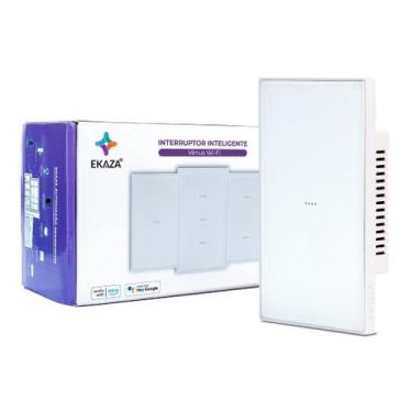 Imagem de Interruptor Wifi Soft Touch Série Vênus 1 Botão 4x2 - EKAZA, Branco