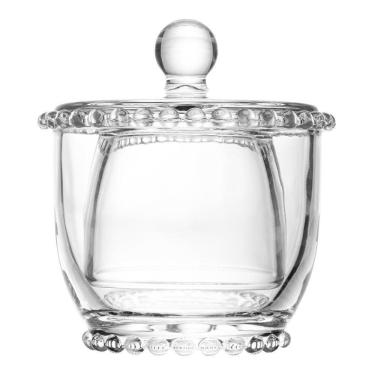 Imagem de Manteigueira Francesa Pearl Bolinhas Wolff Transparente