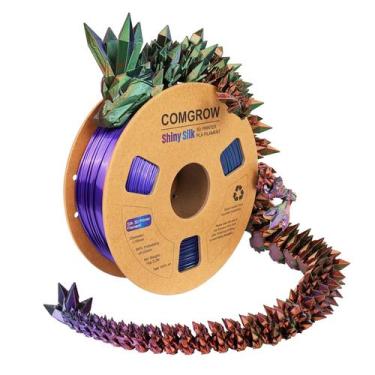Imagem de Filamento de impressora 3D Comgrow Tri-Colors Silk PLA 1,75 mm 1 KG
