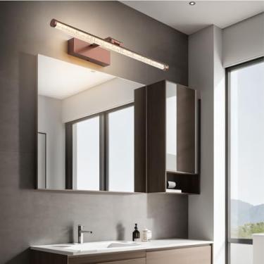 Imagem de Luz de espelho LED Lâmpadas de parede de banheiro à prova d'água 180° Arandela rotativa Iluminação de imagem Ângulo ajustável Iluminação de parede moderna Banheiro Sala de estar Quarto (Café Luz