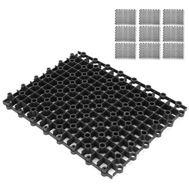 Imagem de AYNEFY Divisor de Peixes de Aquário, Placa de Isolamento de Grade de Plástico Com Pilar de Suporte para Tanque de Peixes de 10 Galões, Ideal para Tanques de e Camarões (Preto)