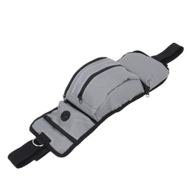 Imagem de RiToEasysports Night Reflective Strip Design Dog Treat Bag Waist Fanny Pack Com Suporte de Garrafa de água para Dispensador de Bolsa de cocô Embutida para Correr Com Trator de Controle Remoto,