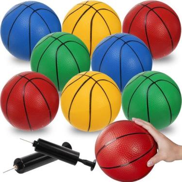 Imagem de Mini Basketball WRINGKIT, pacote com 8 bolas de basquete para piscina 