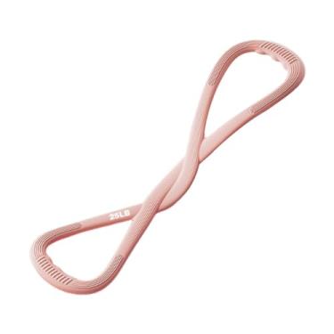Imagem de Vaveren 8 Faixas de Resistência para Exercícios com Alça, Corda de Puxar para Ioga de Corpo Inteiro, Expansor de Peito para Fitness, Presente para Amantes de, Rosa 35 Libras