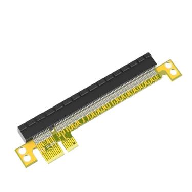 Imagem de WLGQ Placa Riser PCI-E Adaptador de ângulo de 180 graus, placa de extensão PCI Express 1X a 16X com conector de alimentação de 6 pinos, Riser GPU de baixo perfil para equipamento de mineração