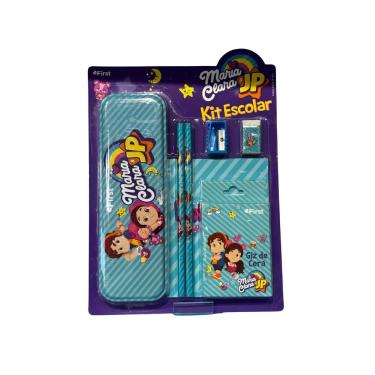 Imagem de Kit Escolar Maria Clara e JP com Estojo e Itens Diversos