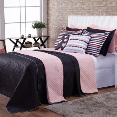 Imagem de Kit Cobre Leito Sophia Dupla Face C/ Almofadas King 07 Peças