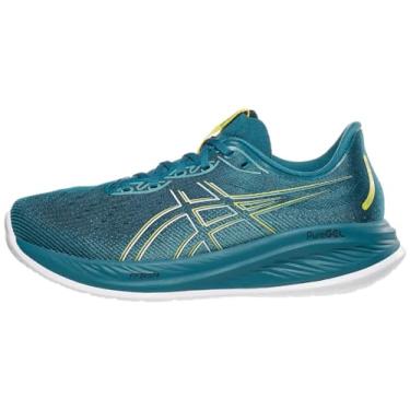 Imagem de ASICS Tênis de corrida masculino Gel-Cumulus 26, Azul-petróleo/amarelo brilhante, 46