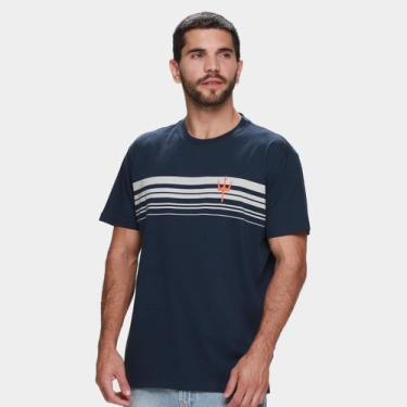 Imagem de Camiseta Osklen Vintage Surfing Masculina, Marinho, G