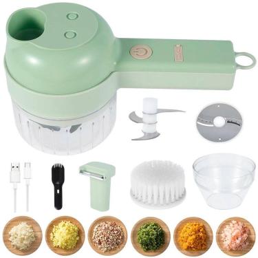 Imagem de Processador Elétrico Cortador E Fatiador De Legumes Mini Cortador De Vegetais