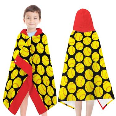 Imagem de Yzqcckss Toalhas de Poncho com Capuz para Crianças - Ultra Macias 100% Algodão Softbol Toalhas de Banho/Piscina Toalha de Praia Absorvente Bonito Banho e Natação Presente para Meninos e Meninas 3-10