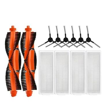 Imagem de Compatible With XMI Mi Robot Vacuum-Mop Pro STYTJ02YM Viomi V2 V3 SE Conga 3490 3690 Accessories Main Side Brush Hepa Filter Mop Parts(Light Grey)