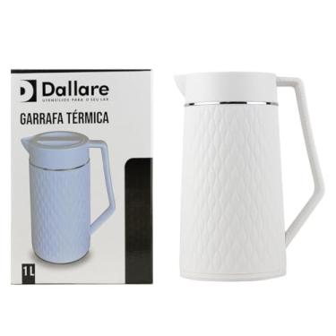 Imagem de Garrafa Térmica 1L Branca - Mesa Posta - Itens Para Casa - Utensílios de Cozinha - Perfeita Para Café e Chá