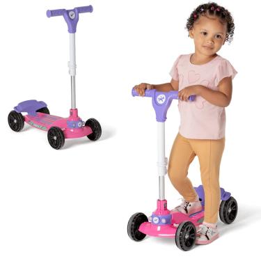 Imagem de Patinete Infantil Calesita Quadrinet Max Pop Rosa