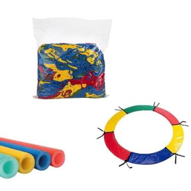 Imagem de Kit Acessórios Básico Sem Mola Chicoplay para Cama Elástica 4,27m