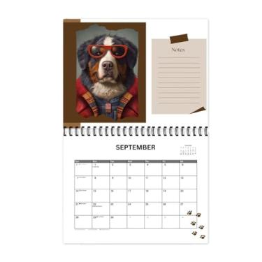 Imagem de Shakven Calendário de parede para cães,Calendário para cães 2025 | Calendário bonito do planejador familiar,Calendário de parede para cachorros 2025 Calendário para cães divertidos Calendário mensal