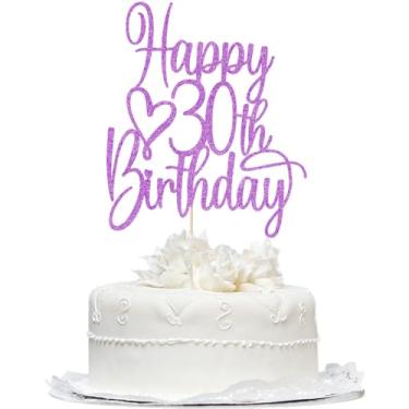 Imagem de Bekaterea Rose gold 80 Years Blessed & Loved Cake topper，80th birthday cake decoration，Photo Decoration Props, 80th Anniversary Marriage Party Decoration Supplies.