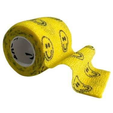 Imagem de Atadura Autocolante Elástica 5 cm x 4,5 m Amarelo Sorriso para Compressão e Imobilização