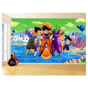 Imagem de Papel De Parede Dragon Ball Goku Vegeta Anime 3,5M Dbz360 - Você Decor