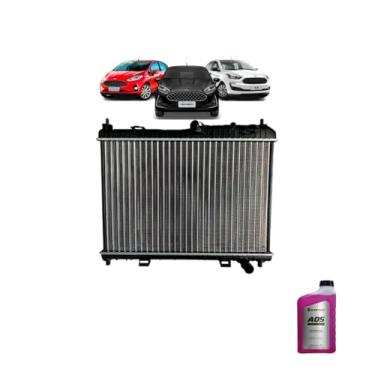 Imagem de Kit Radiador Ford Fiesta 2013 a 2016 + Aditivo Radiador A05 Pronto Uso Black Prime