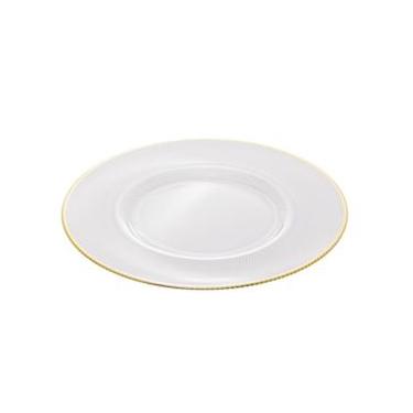 Imagem de Sousplat Com Fio De Ouro Thin Edge de Cristal 33cm
