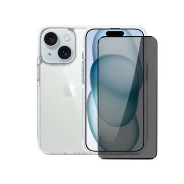 Imagem de Kit Capa Anti-Slip  e Pelicula Defender Pro Privacidade para iPhone 15 - Gshield