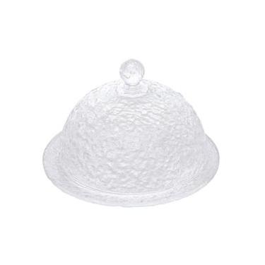 Imagem de Queijeira de Cristal Martelado com Tampa Petra 19,5cm - Lyor